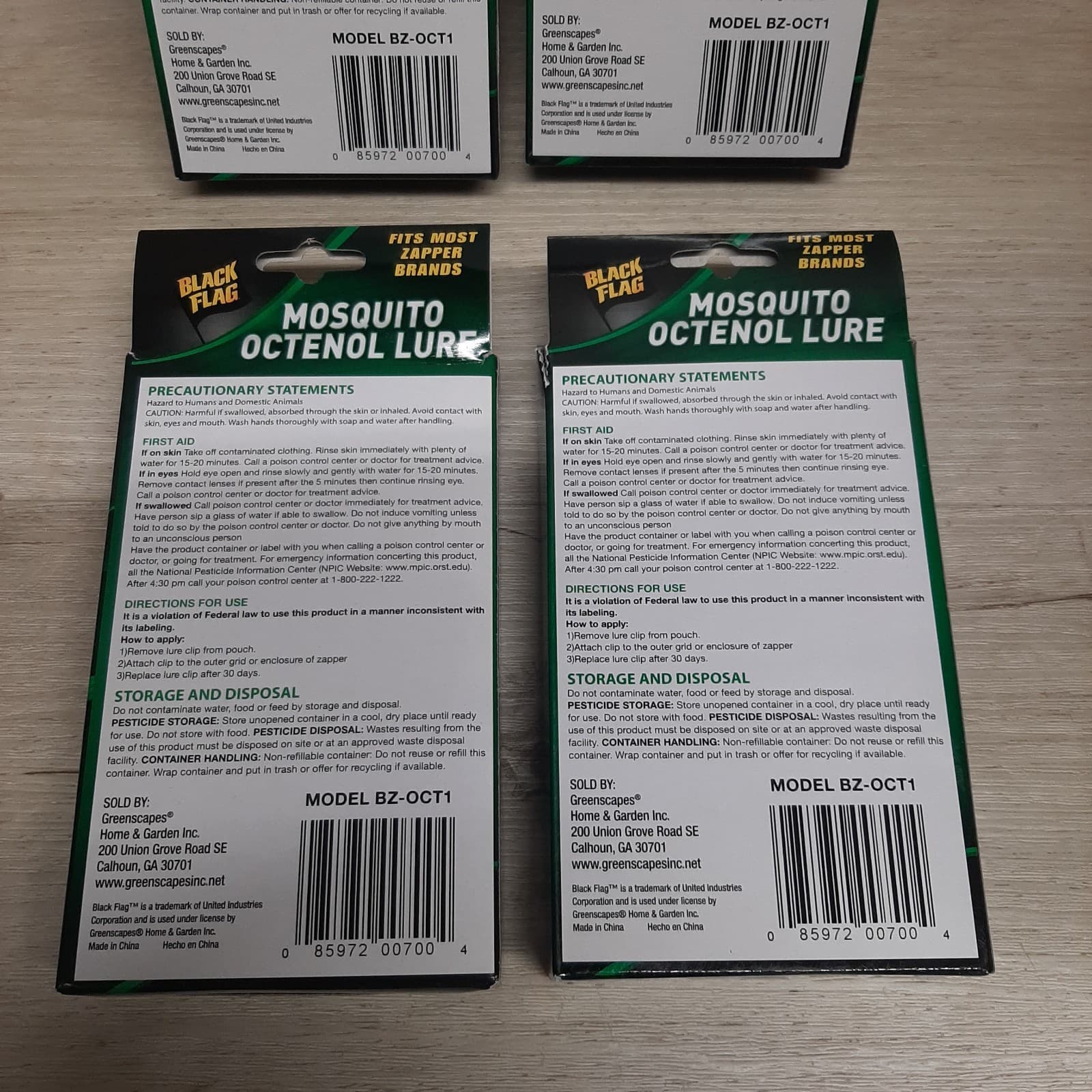 Black Flag Mosquito Octenol Lures Lot Of 4 Fits Most Zapper Brands See Photos  3