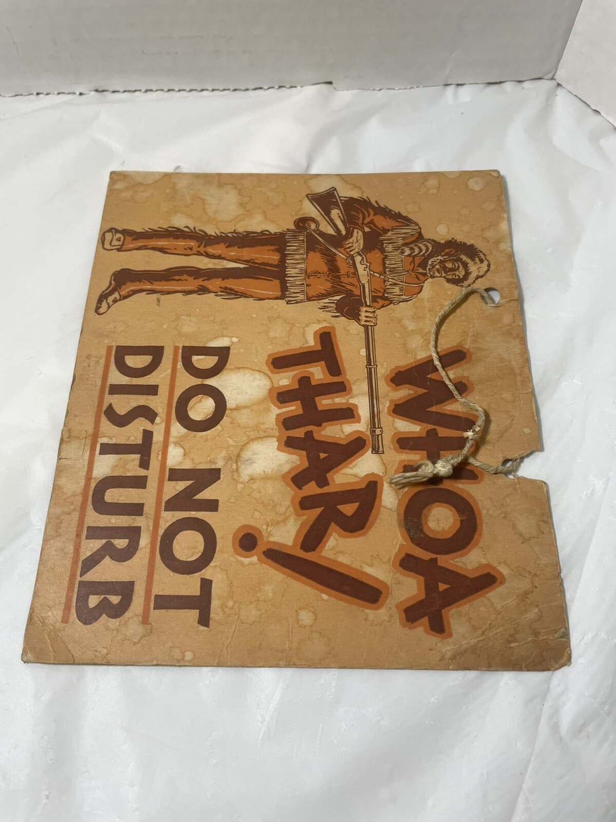 Shirley Savoy Hotel Do Not Disturb Original Sign Long Rifle Coon Hat Denver CO 5