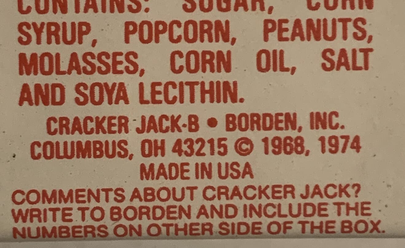 Vintage 1980-90s Box Of Cracker Jack Topps Baseball Card NOS Full Unopened 5