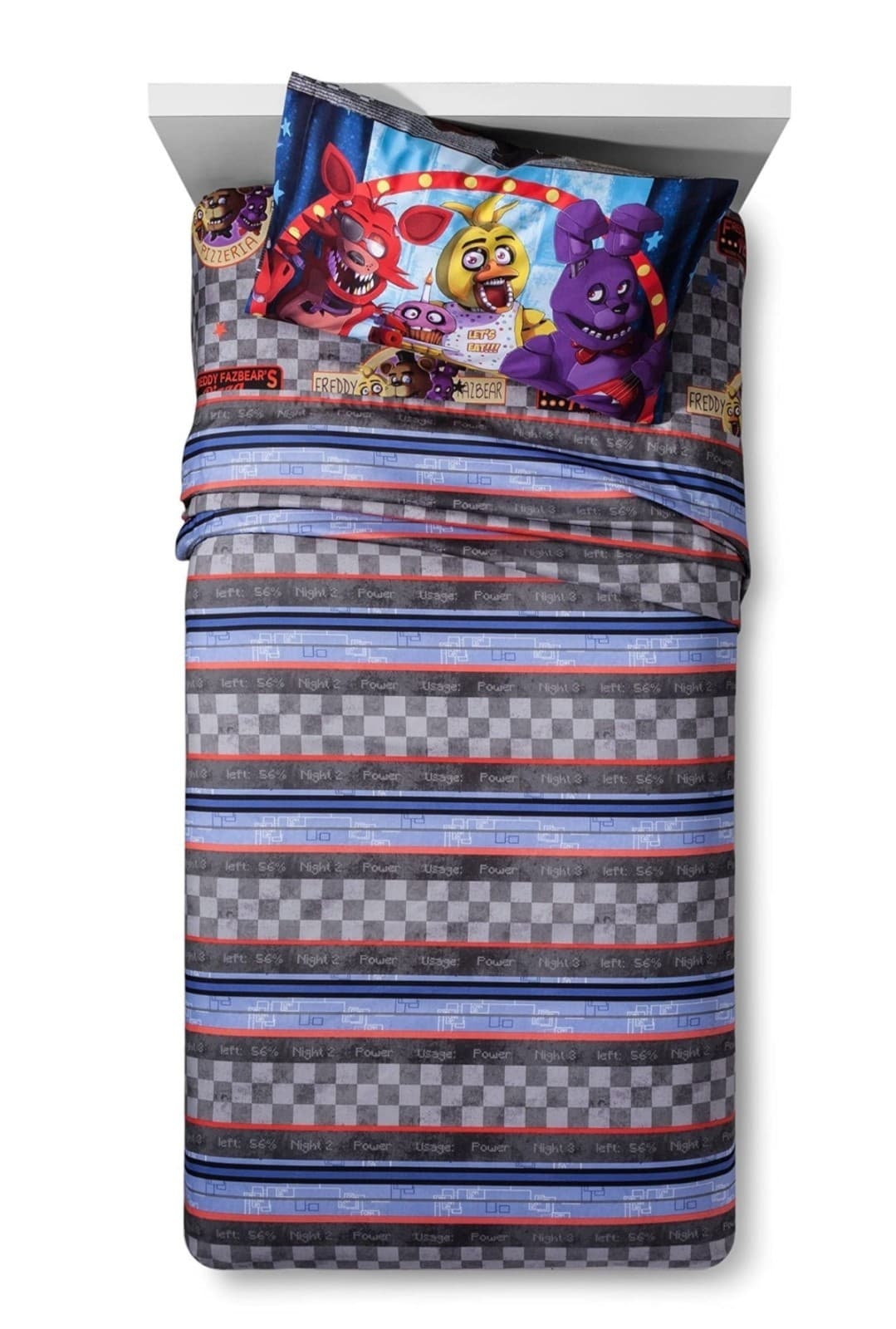 Five Nights At Freddy's "Security Camera" 3pc Twin Sheet Set: 2