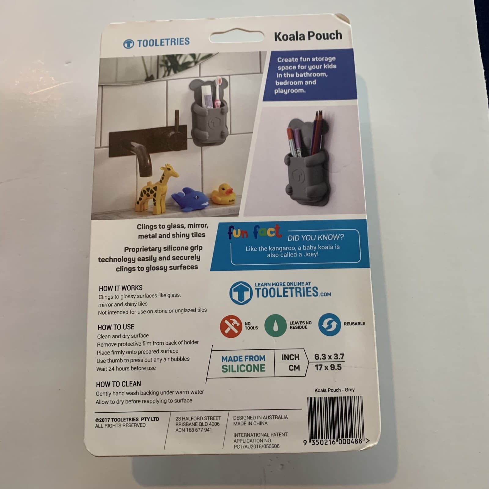 Koala Pouch, Tooletries, Children/Kids Bathroom Essentials Holder 2