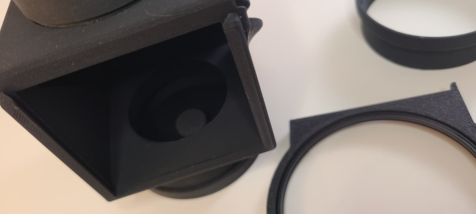 Axial Lighting Cube with diffuser for coin photography with Pro Photo Glass 3