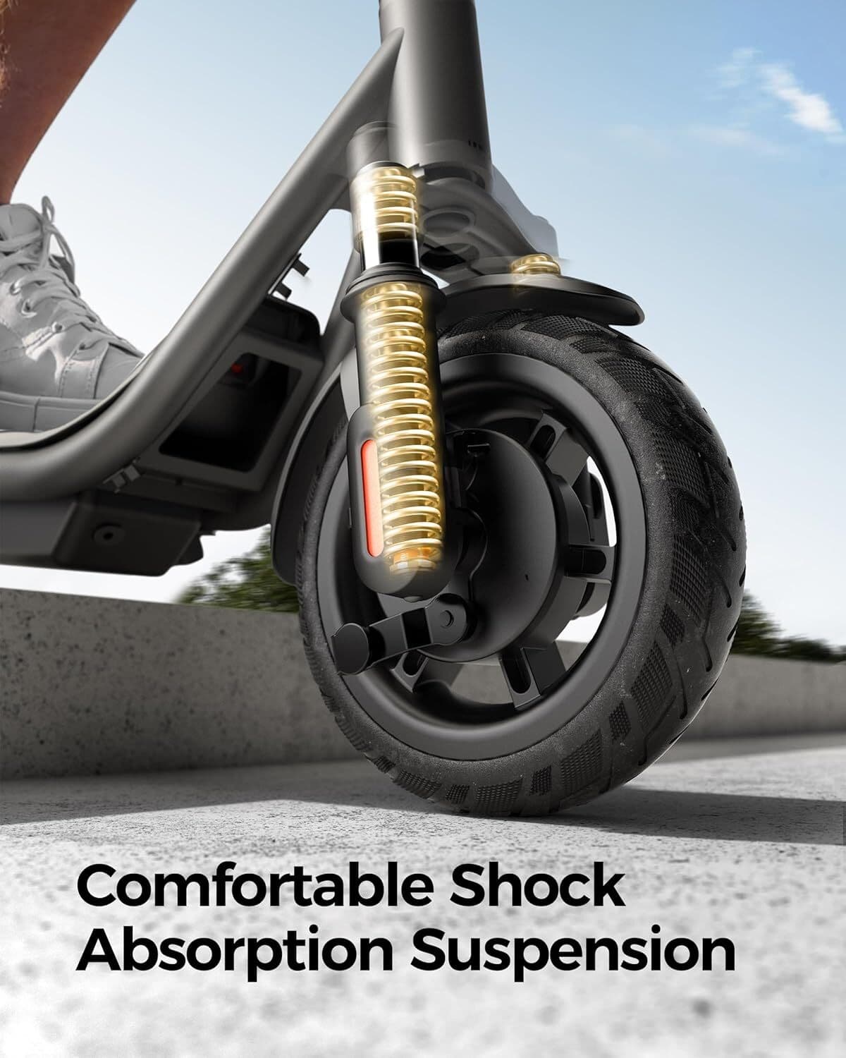 2025 Electric Scooter for Adults Teens Folding E-Scooter w/ APP&Shock Suspension 2