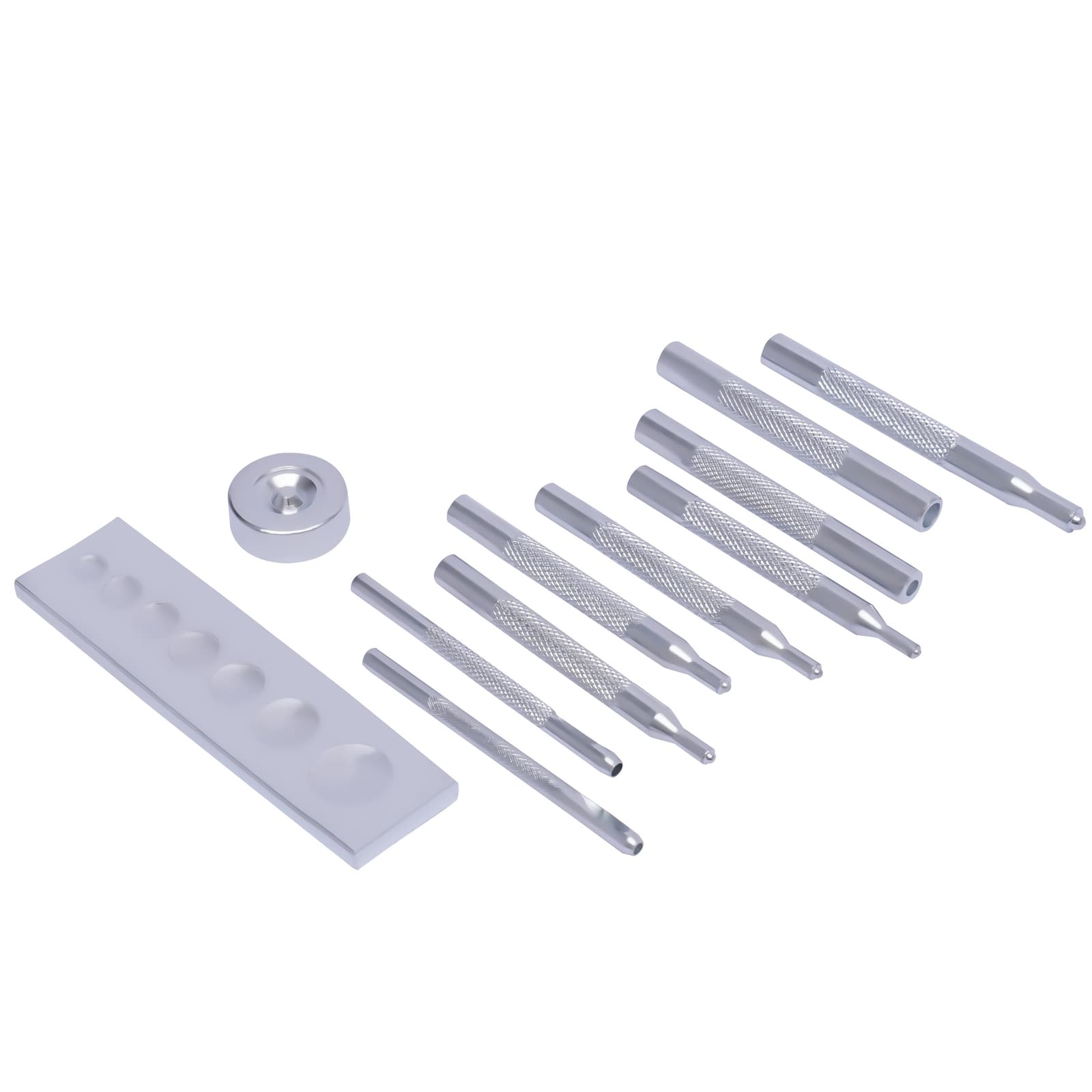 Craft Tool Die Punch Snap Kit Rivet Setter with Base for Punch Hole & Button 5