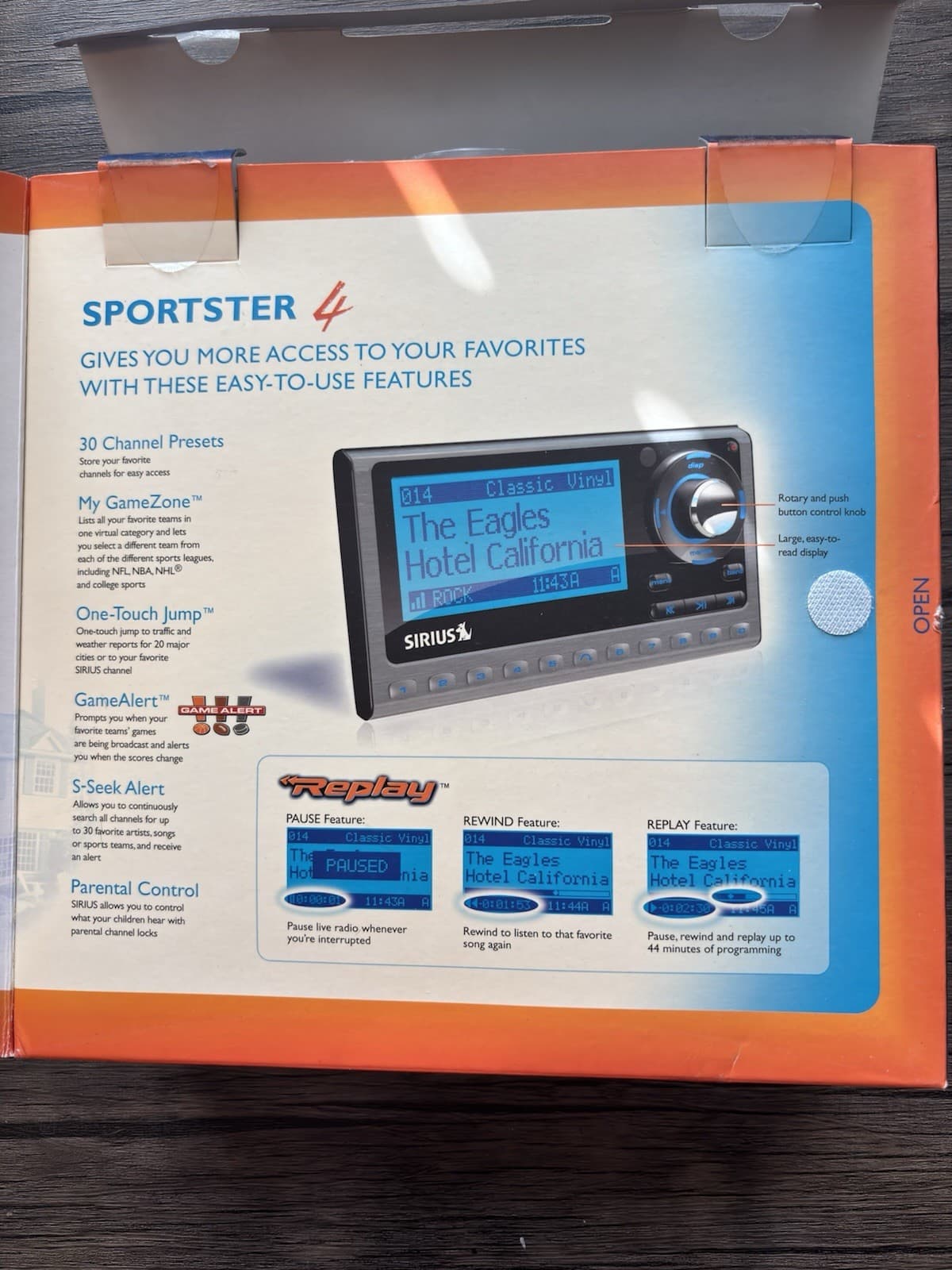 Sirius Sportster 4 SP4-TK1 For Sirius Car Satellite Radio Receiver New Open bx 3