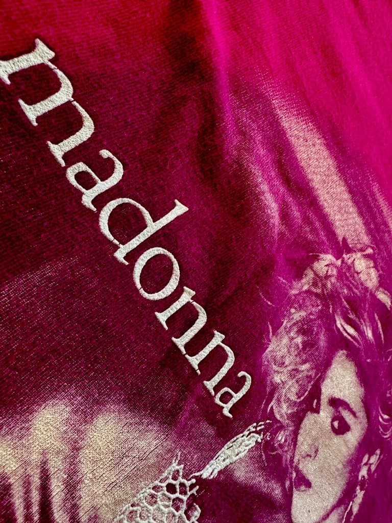 MADONNA RARE FUCHSIA 1985 BOY TOY VIRGIN TOUR LONG SLEEVE SHIRT PROMO RAISED BRA 5