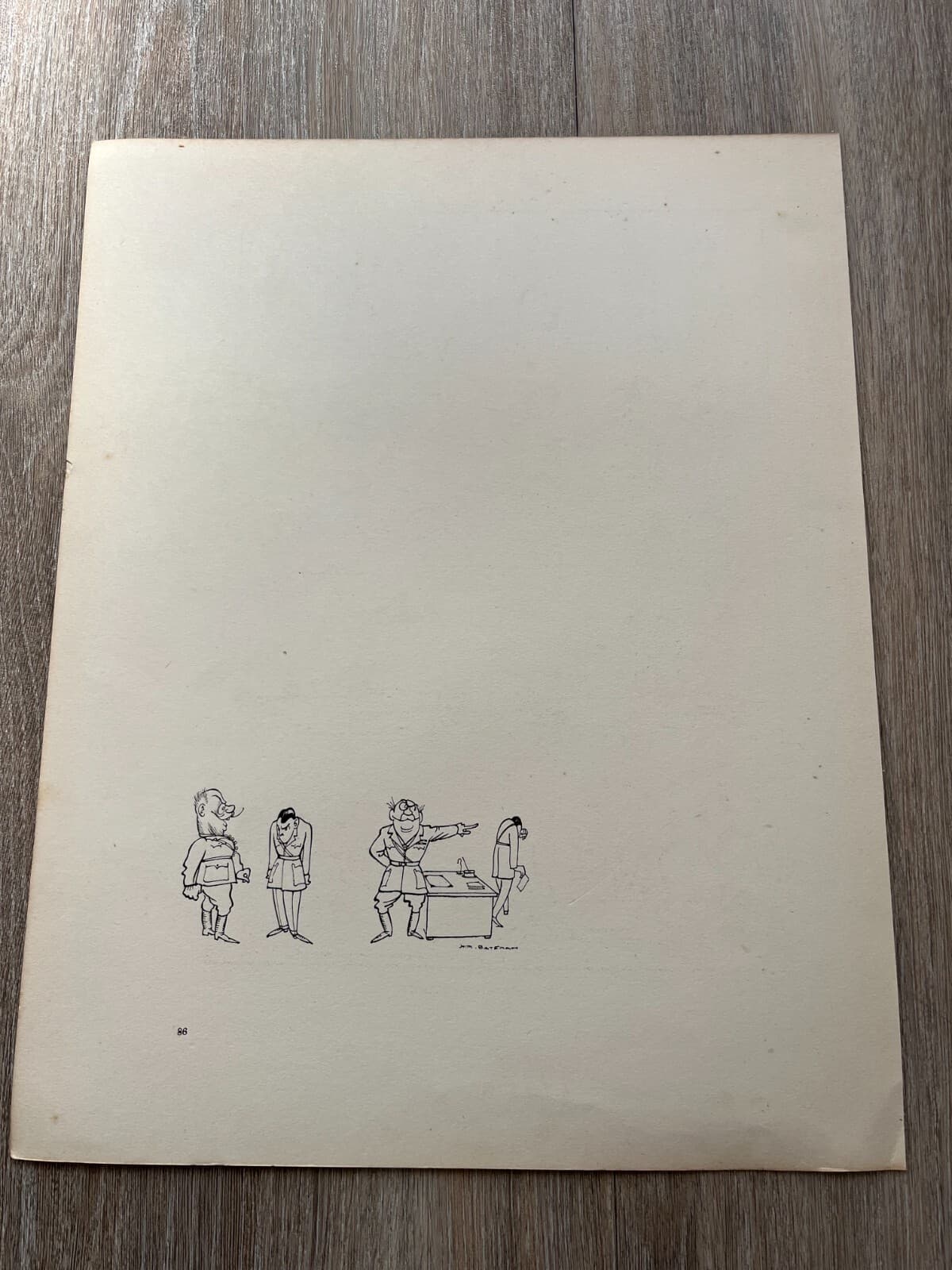 1921 print by h.m. bateman -  temperament the optimist 2