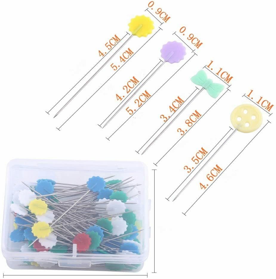 400pcs Quilting Pin Patchwork Pins for Sewing 4 Size and 4 Style 2