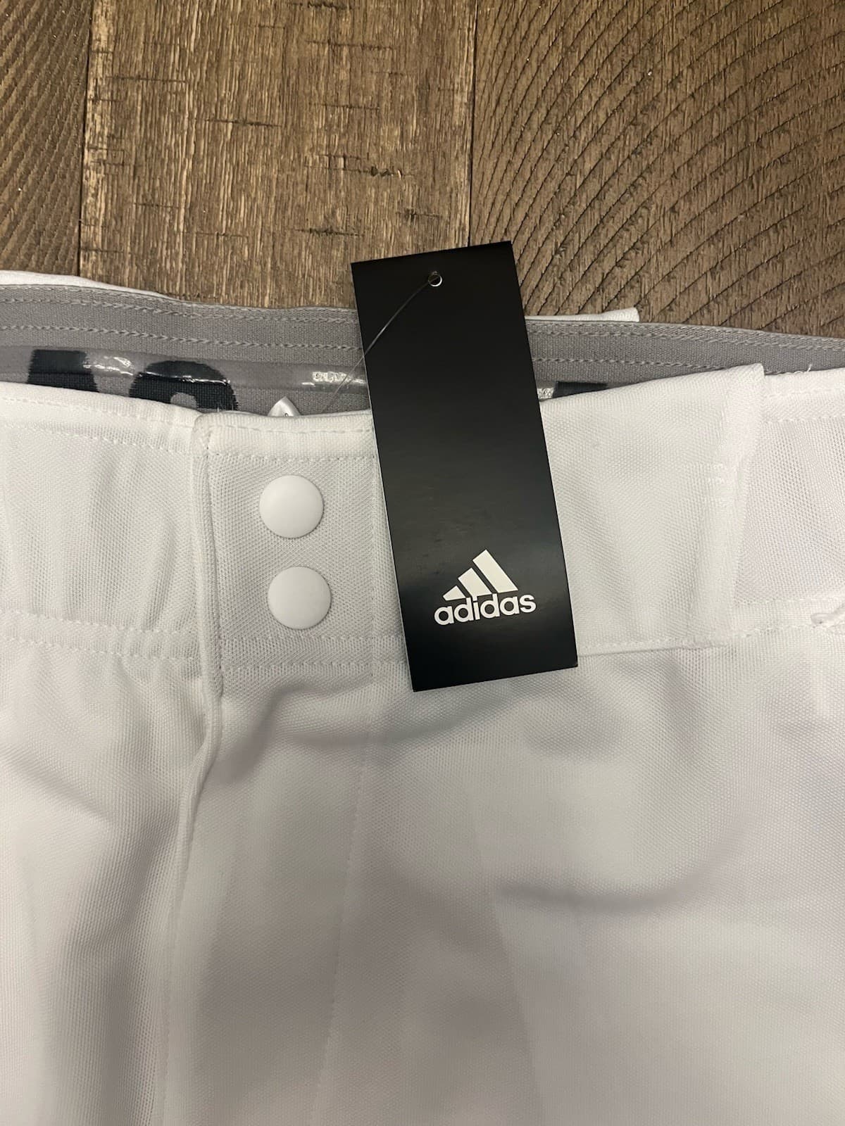 NWT- Adidas Icon Pro Knee Length White Baseball Pants GQ9220 Men's Size L 6