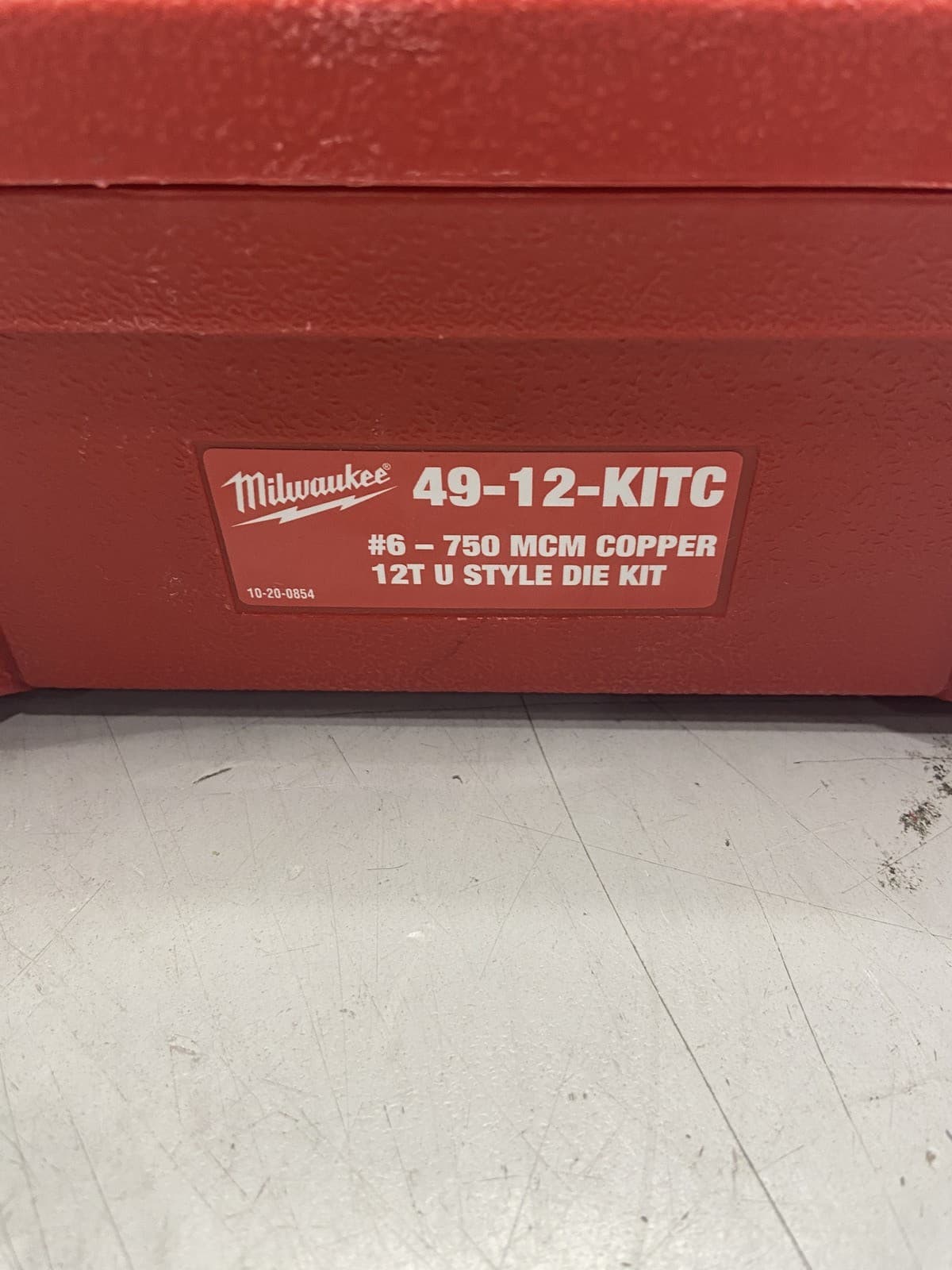 Milwaukee EXAC #6 750 MXM Copper 12T U-Style Die Kit-49-12-KITC 3