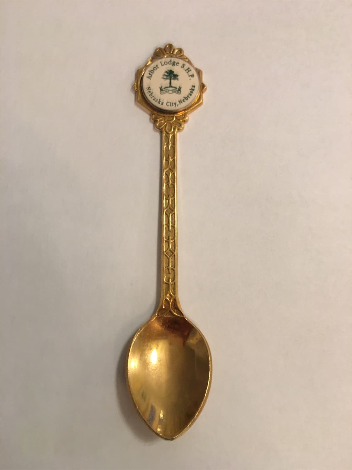 Vintage Souvenir Spoon US Collectible Arbor Lodge SHP Nebraska City Nebraska 2