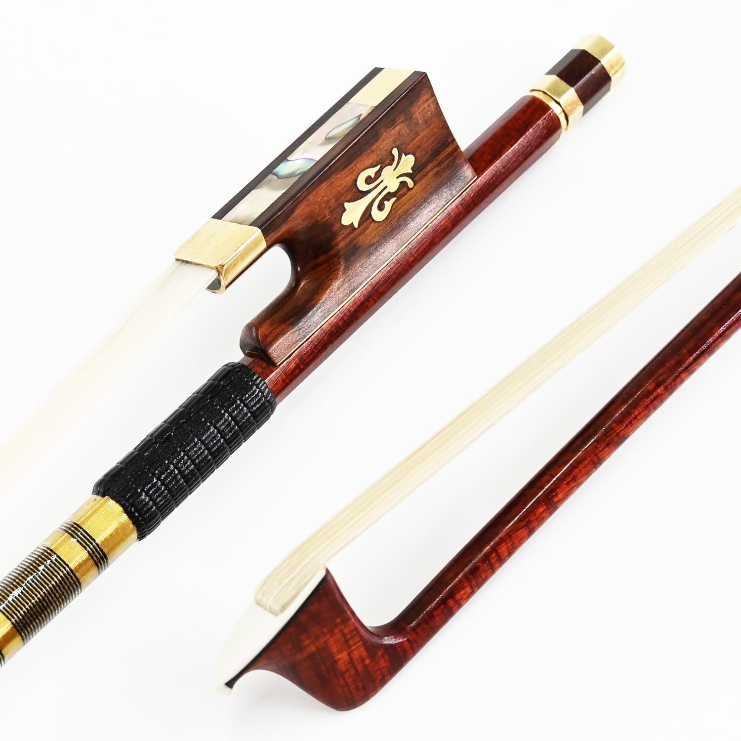 Carbon Fiber Core Hybrid Violin Bow Master Level Snakewood Frog **Ship from USA* 5