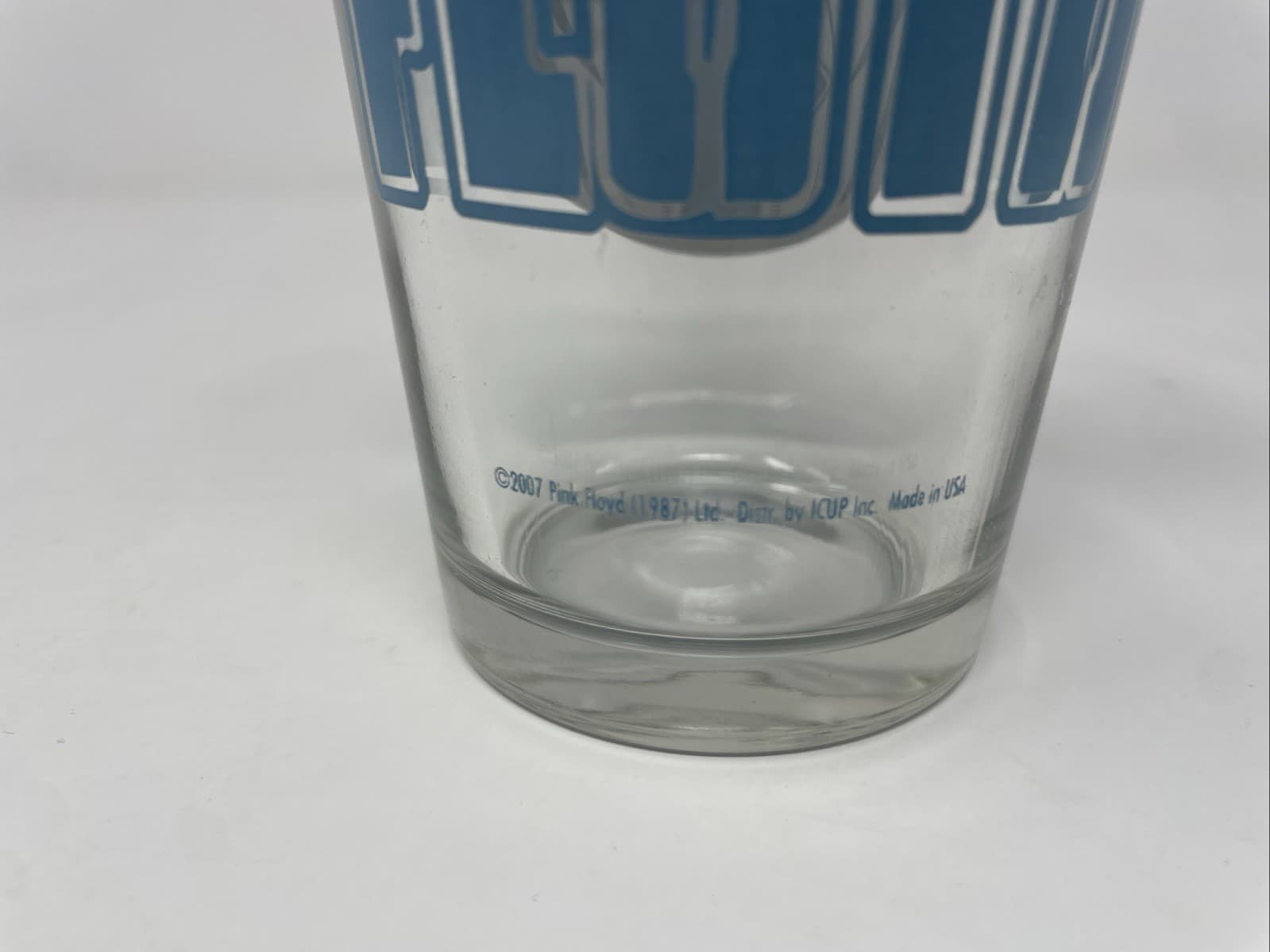 Pink Floyd Rock N’ Roll Pint 16 oz. Tall Glass 6” 2007 — Goodbye Bell Art 3