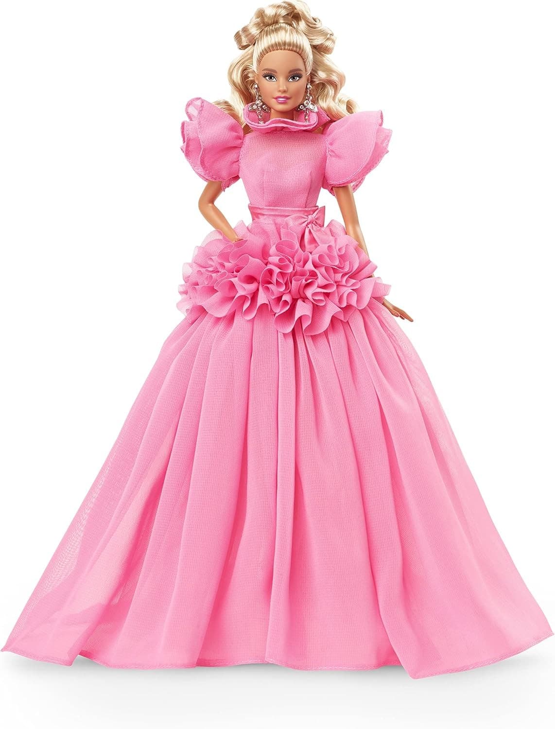 Barbie Signature Pink Collection Doll 3, Barbie Doll (Blonde) with Silkstone