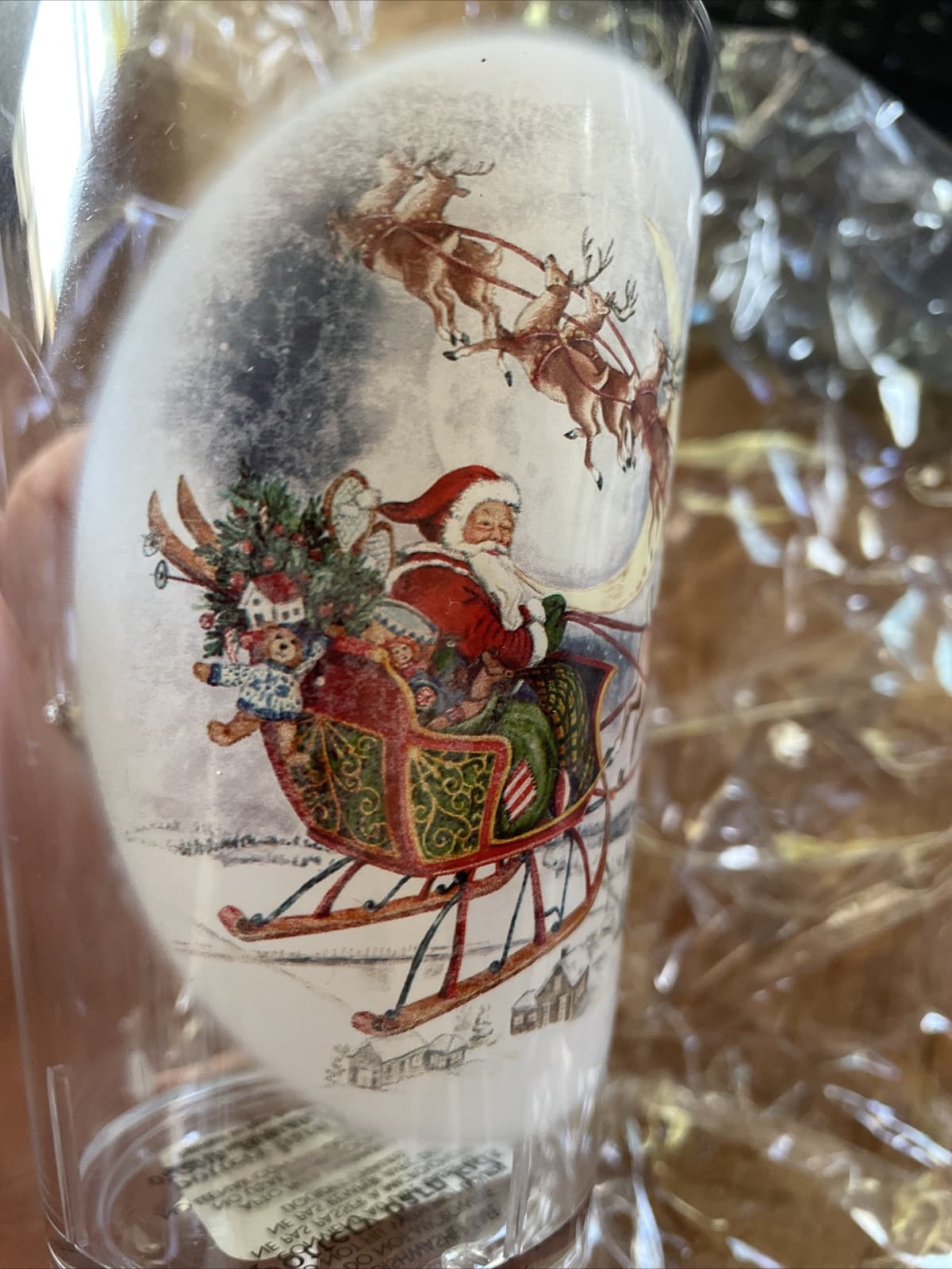 Disney Pottery Barn Santa Rudolph Reindeer Cup Christmas holiday gift party , 5