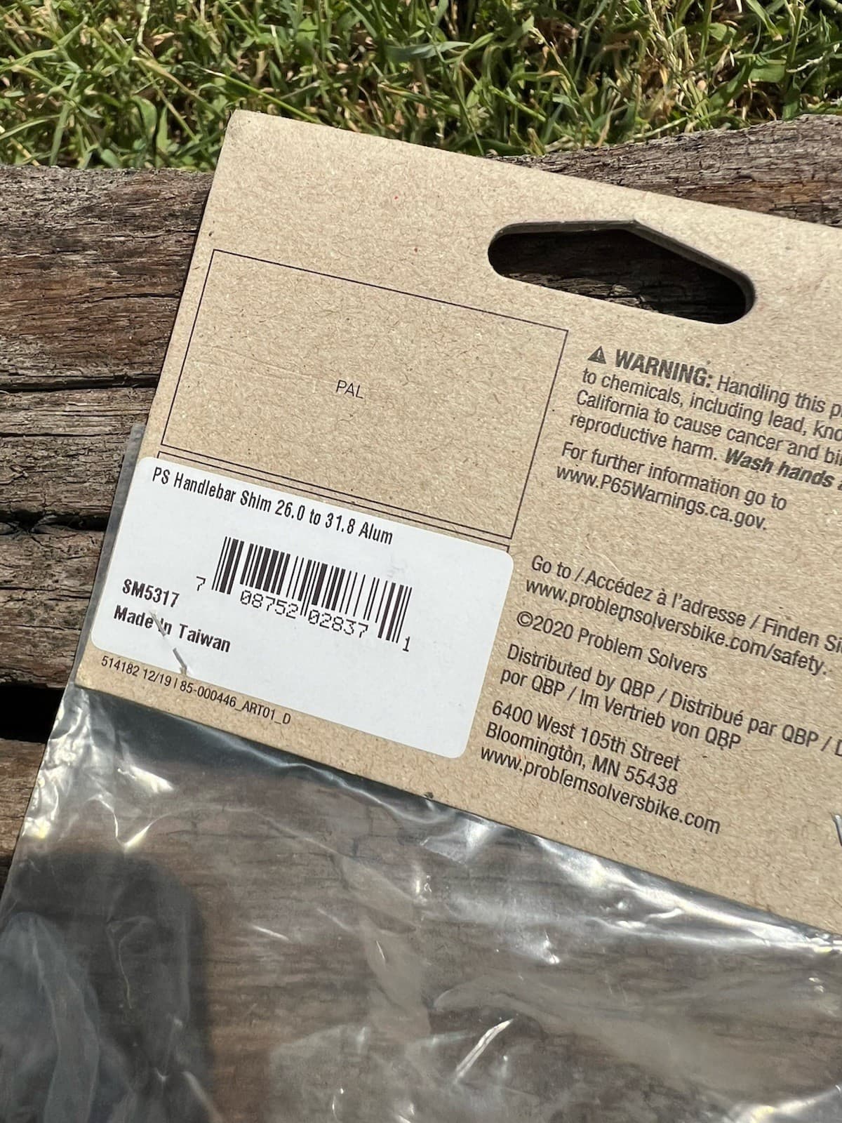 Problem Solvers Handlebar Shim 26.0mm to 31.8mm Aluminum Road Drop 48mm 2