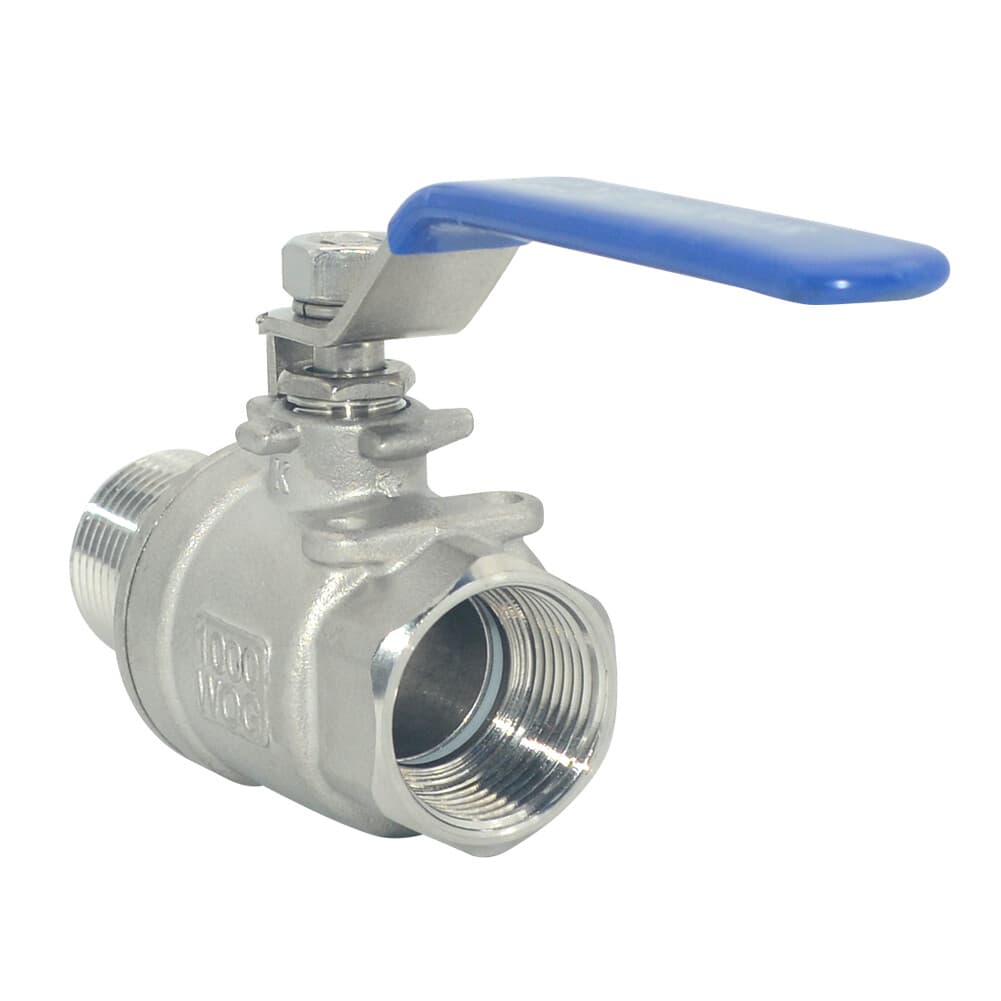 3/4" MALE to Female Ball Valve Stainless steel 304 NPT Full Port US Stock 2