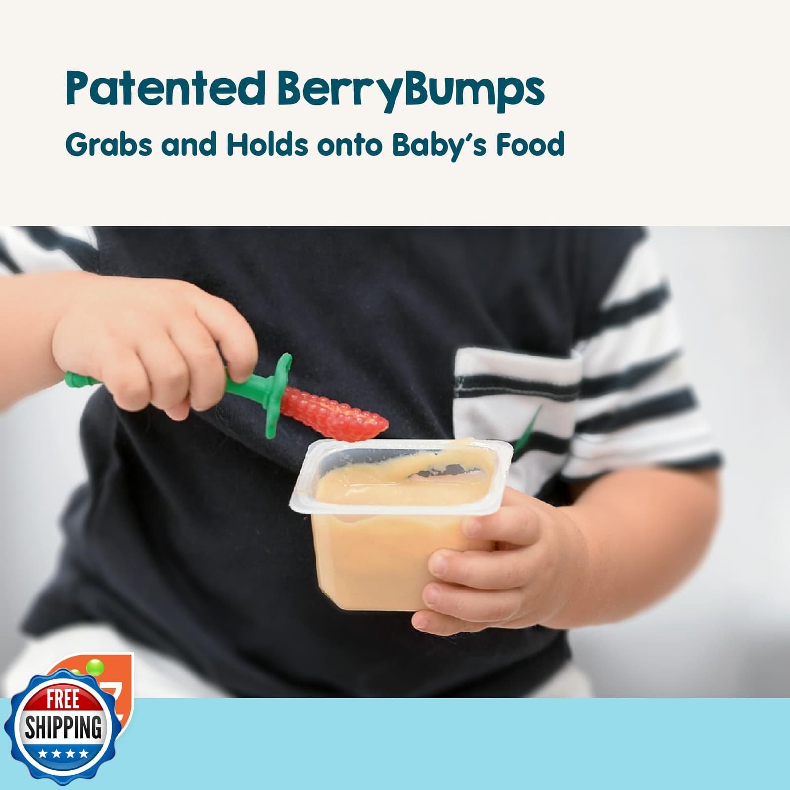 RaZ-Berry Baby Spoon/Baby's First Spoon / 100% Silicone 2