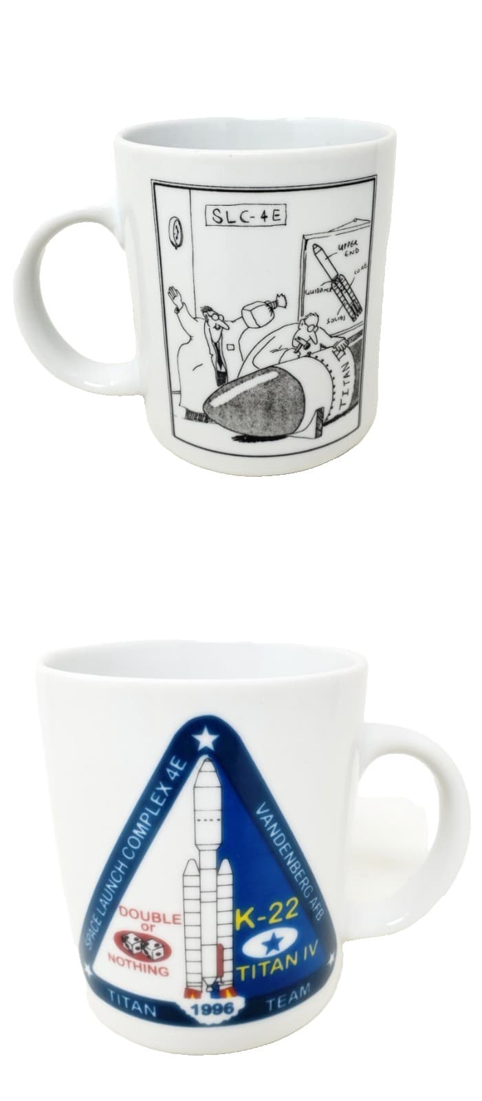 Titan IV Far Side Mug Vandenberg Space Launch Complex 1996 Titan Team USAF NASA