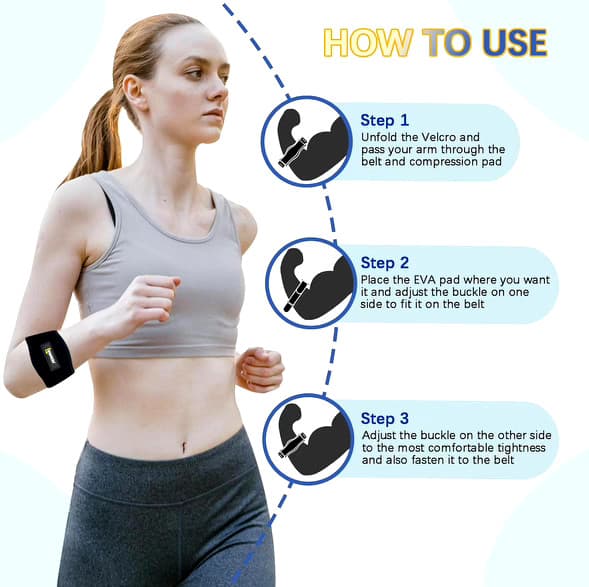 Elbow Brace Tennis Elbow Brace with Compression Pad For Elbow Protection 2Pack 4