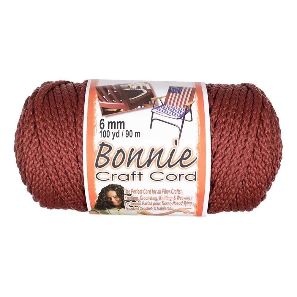 Wine Bonnie Cord, 6mm Diameter, 100 Yards Length, Macrame, Crafting, Knitting