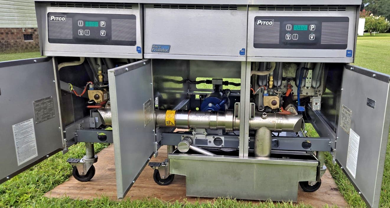 Pitco Double Fryer Model#: SG14R-JS, Propane, Filtration! XTRA Clean! 4