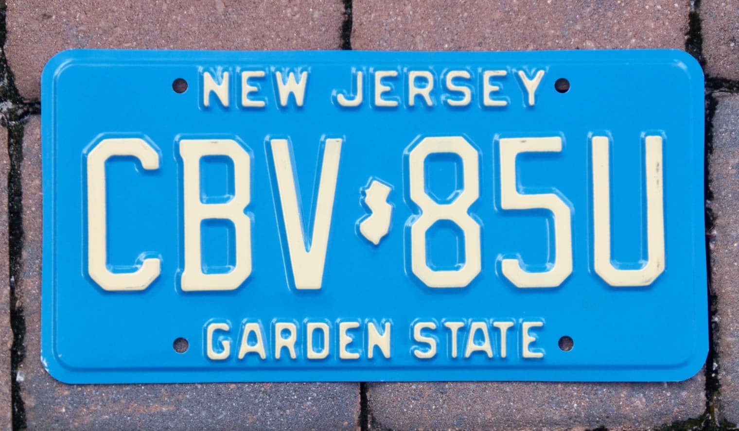 1986 New Jersey License Plate CBV 85U Near Mint Cond 1028