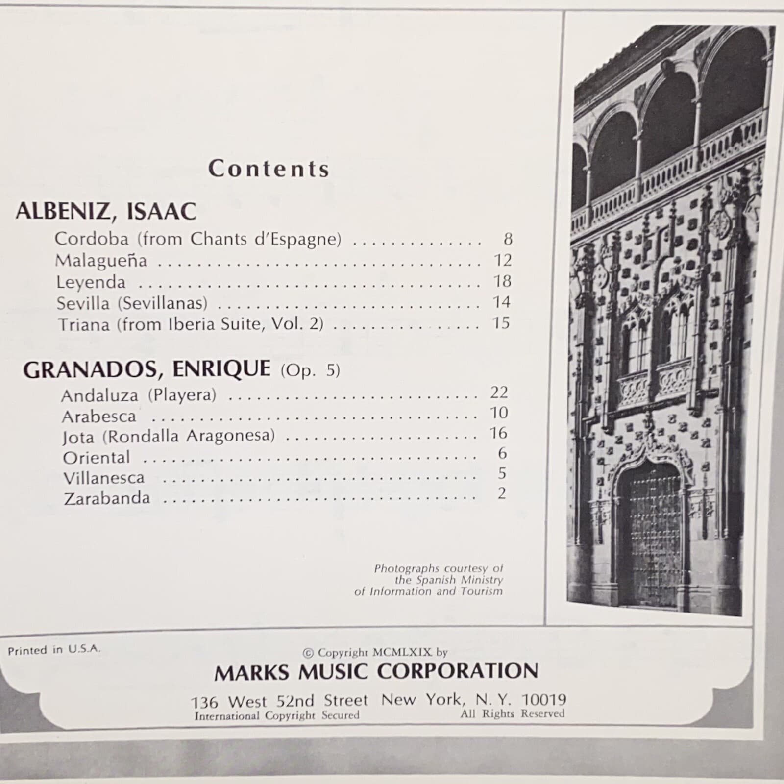 Vintage 1969 The Guitar In Spain Sheet Music Songbook 10+ Songs 4