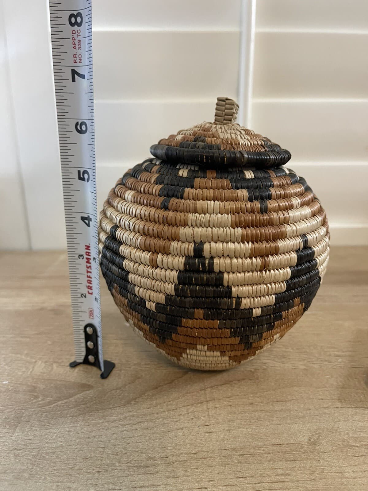 Traditional Zulu Tribe Basket w/ Paperwork - Handmade in KwaZulu South Africa 4