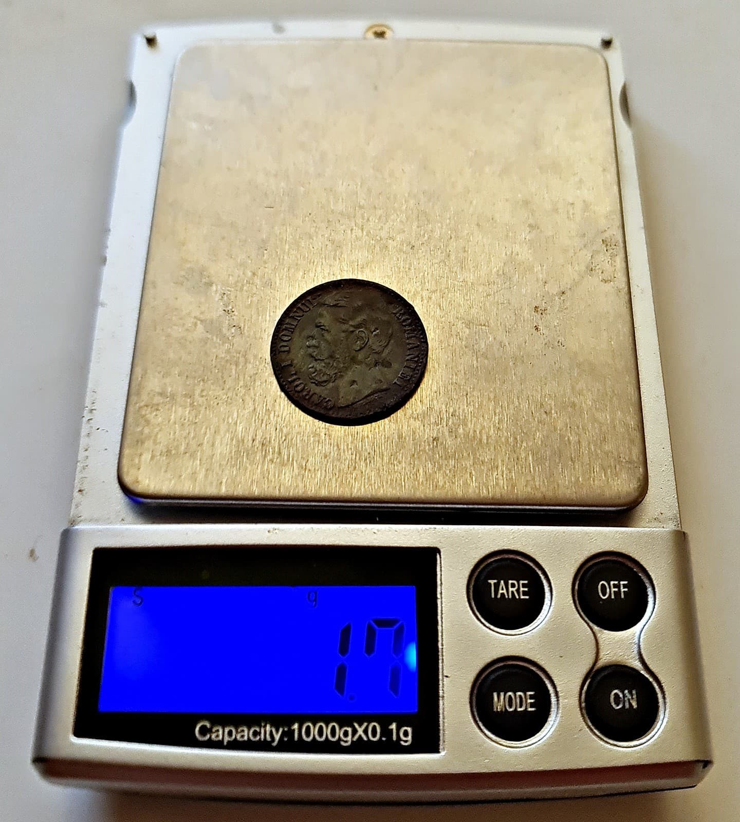 COIN AUTHENTIC ROMANIA 2 BANI 1880 CAROL I COPPER 4