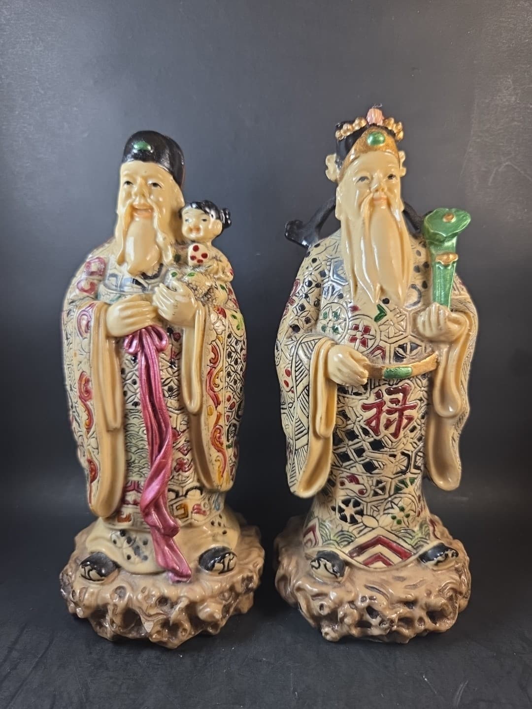 Two Chinese Diety's, Lu And Shou