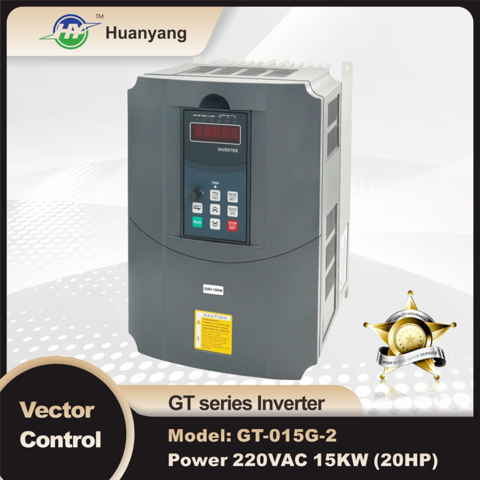 VFD 220V 20HP 15KW Vector Control Variable Frequency Drive Inverter motor CNC