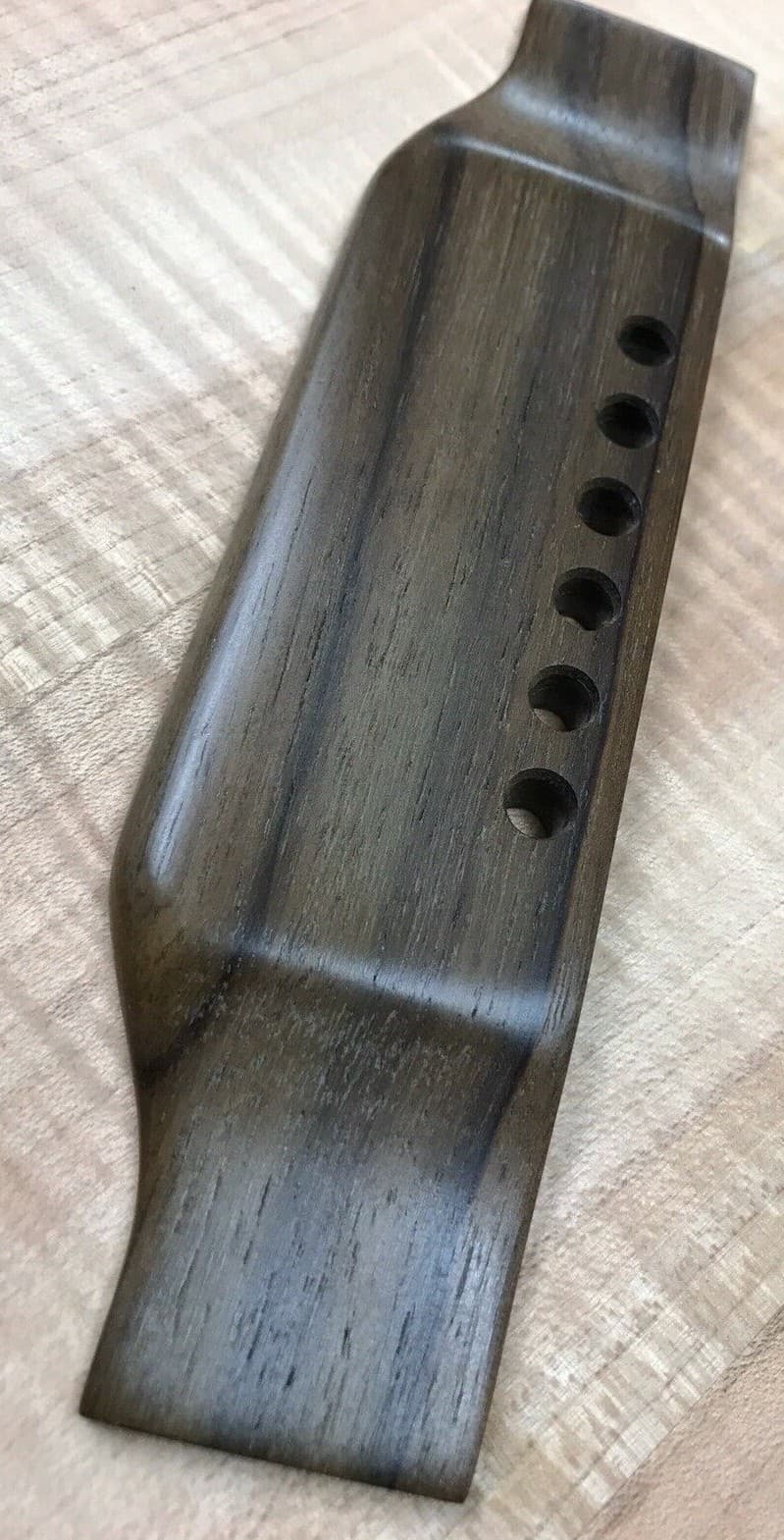 New Custom Replacement Guitar Bridge Gibson B25 LG Reverse Belly Polish Rosewood 2