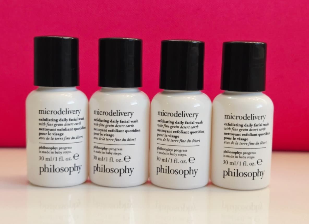 4.0 oz PHILOSOPHY MICRODELIVERY EXFOLIATING DAILY FACIAL WASH 1.0 oz ea SEALED 2