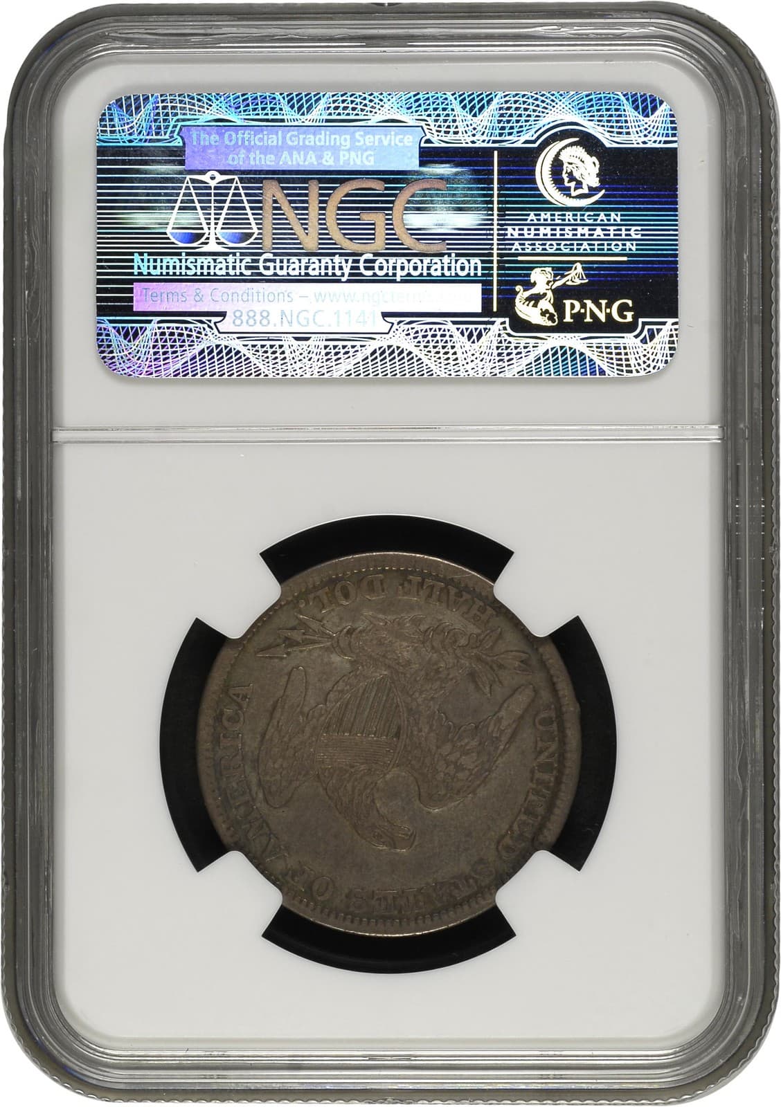 1839 Capped Bust Half Dollars, Reeded Edge NGC XF-40 ERIC P NEWMAN 2