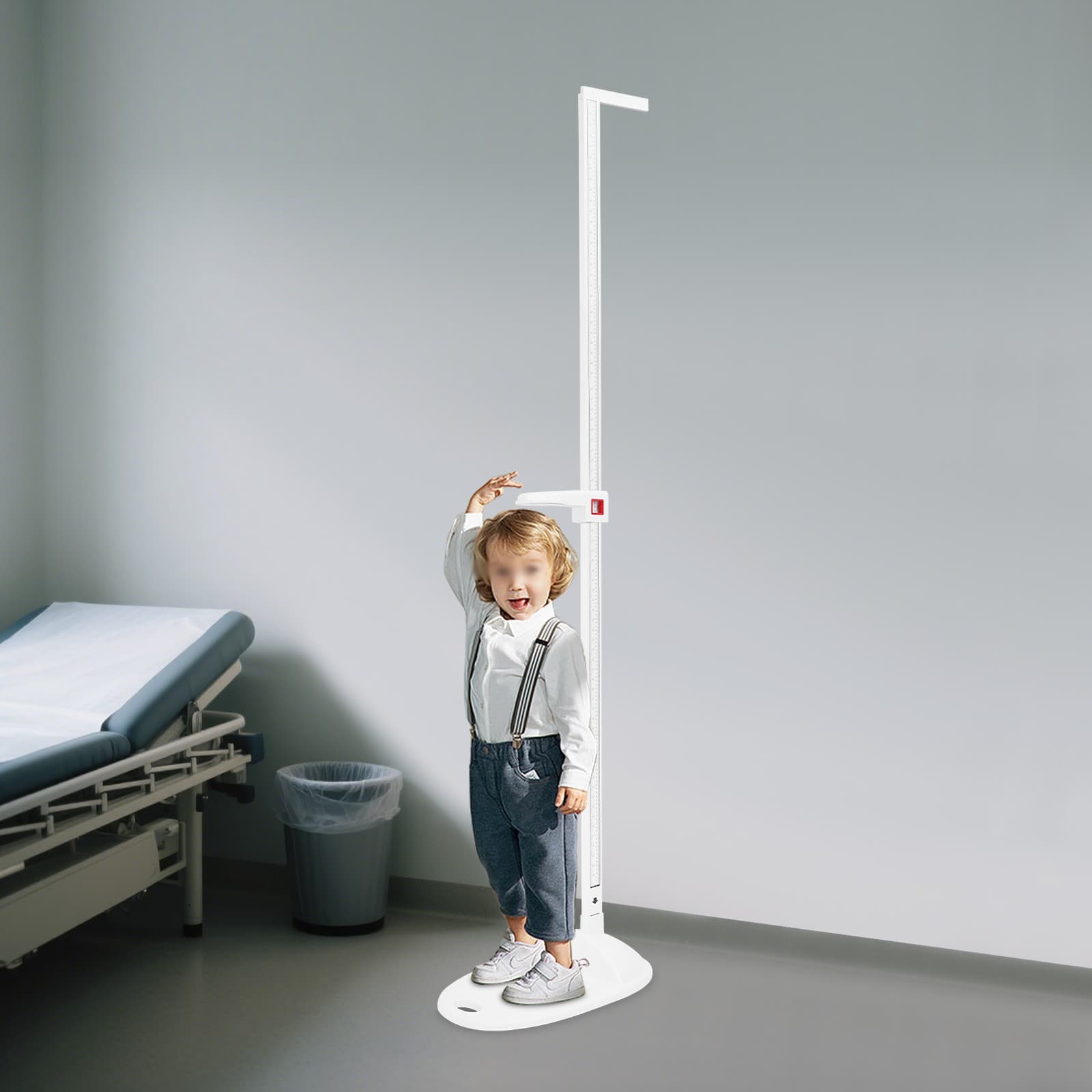 Accurate Height Measurement Scale Height Measuring Tool 20-210cm Floor Mounted 3