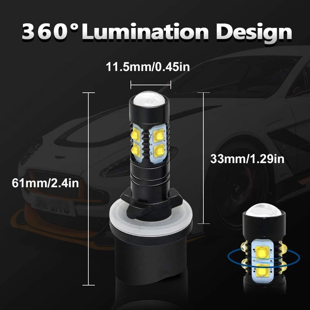 2 LED light bulbs For Deere 4200 4300 4400 4500 4100 4110 4600 M807906 headlight 6