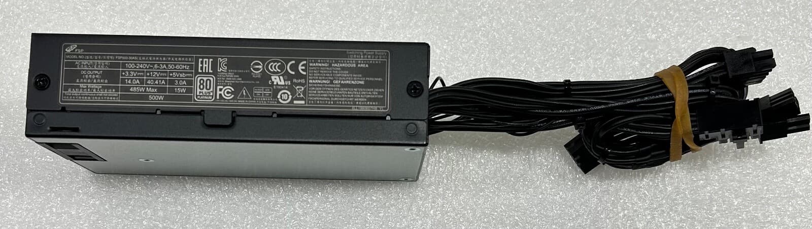 FSP500-30AS Flex 500W Power supply,100-240V AC for Intel Ghost Canyon NUC 10Pin 2