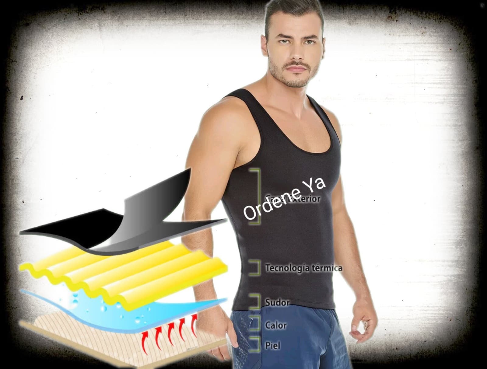 HOT NEOPRENE CAMI  SHAPER FAJA SLIM CONTROL REDUSHAPER + FREE GEL REDUCTOR  3