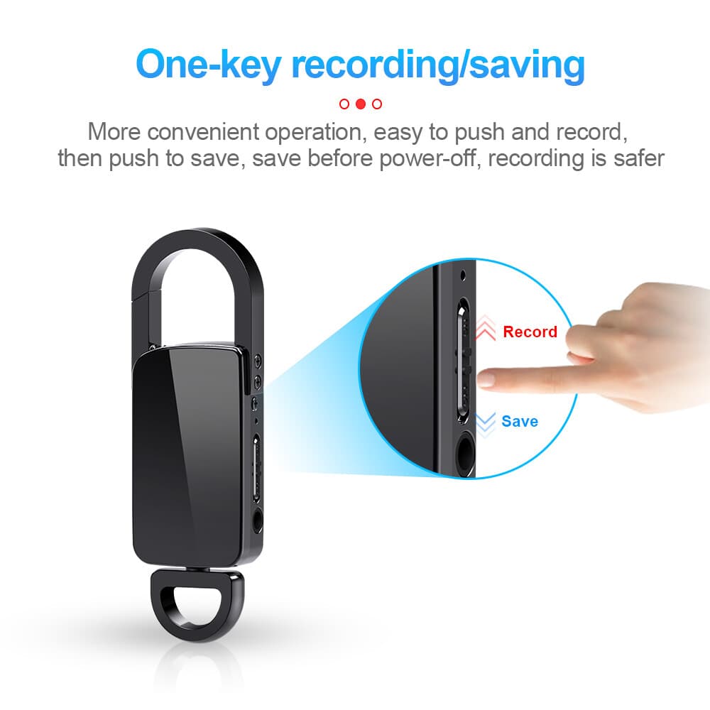 Mini Hidden Spy Digital Audio Recorder Voice Activated Key Chain MP3 Dictaphone 5