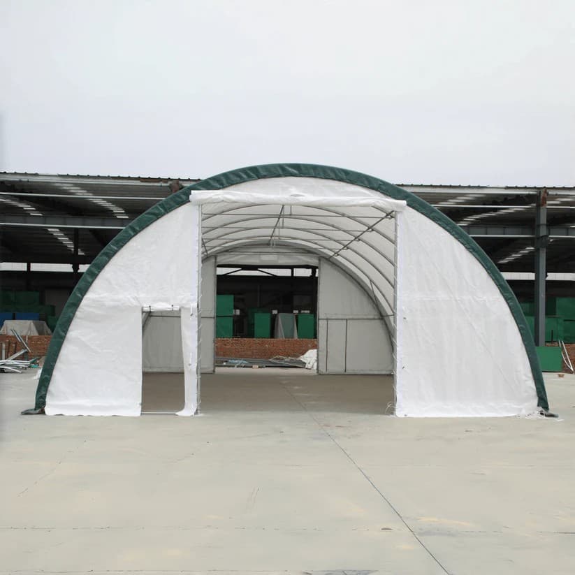 W30'xL85'xH15' ingle Truss Arch Storage Shelter 11OZ PE Canvas Building Shelter 4