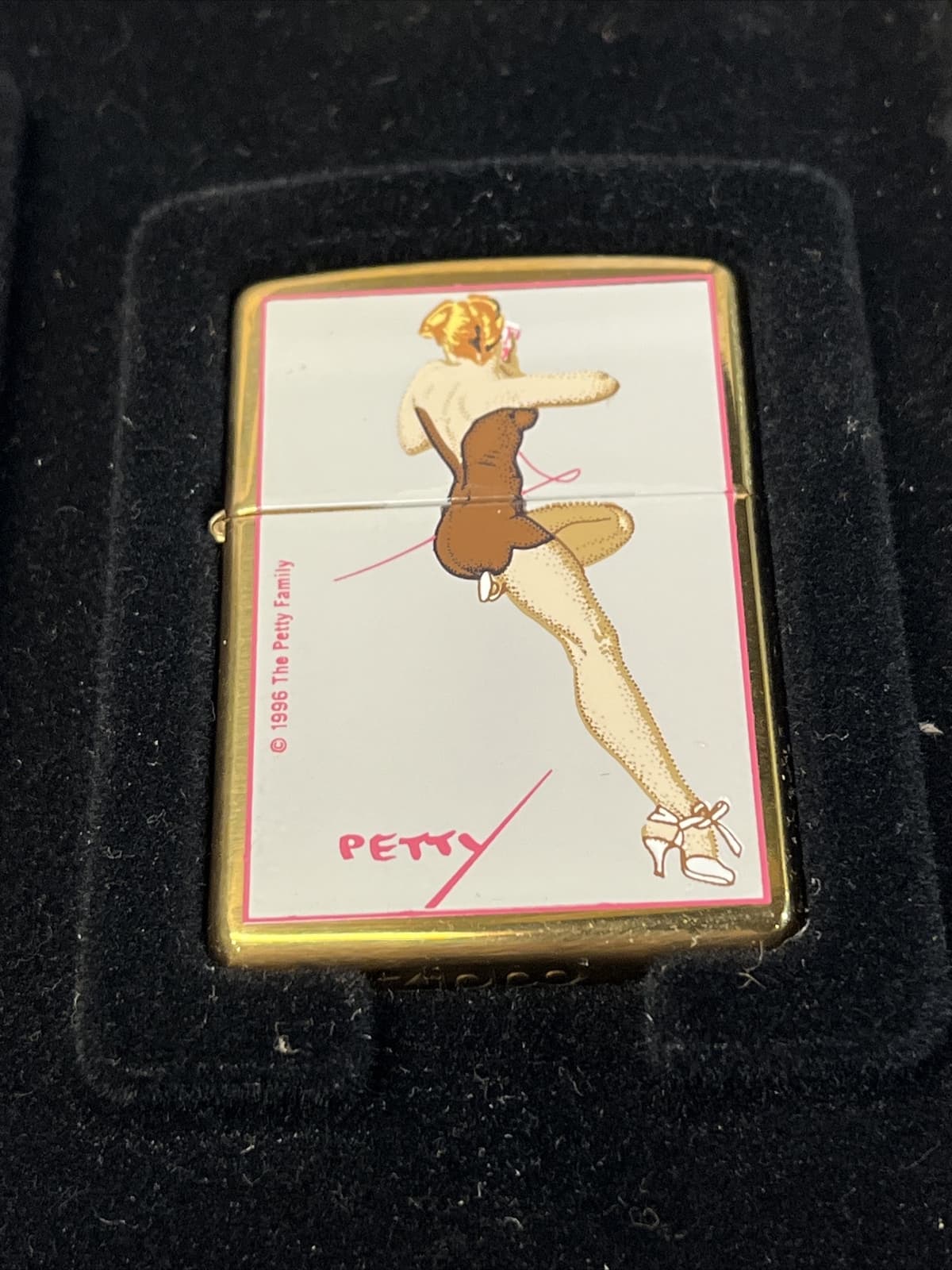ZIPPO LIGHTER BRASS PETTY GIRL SERIES MEMPHIS BELL  LIMITED  UNSTRUCK STUNNING 2