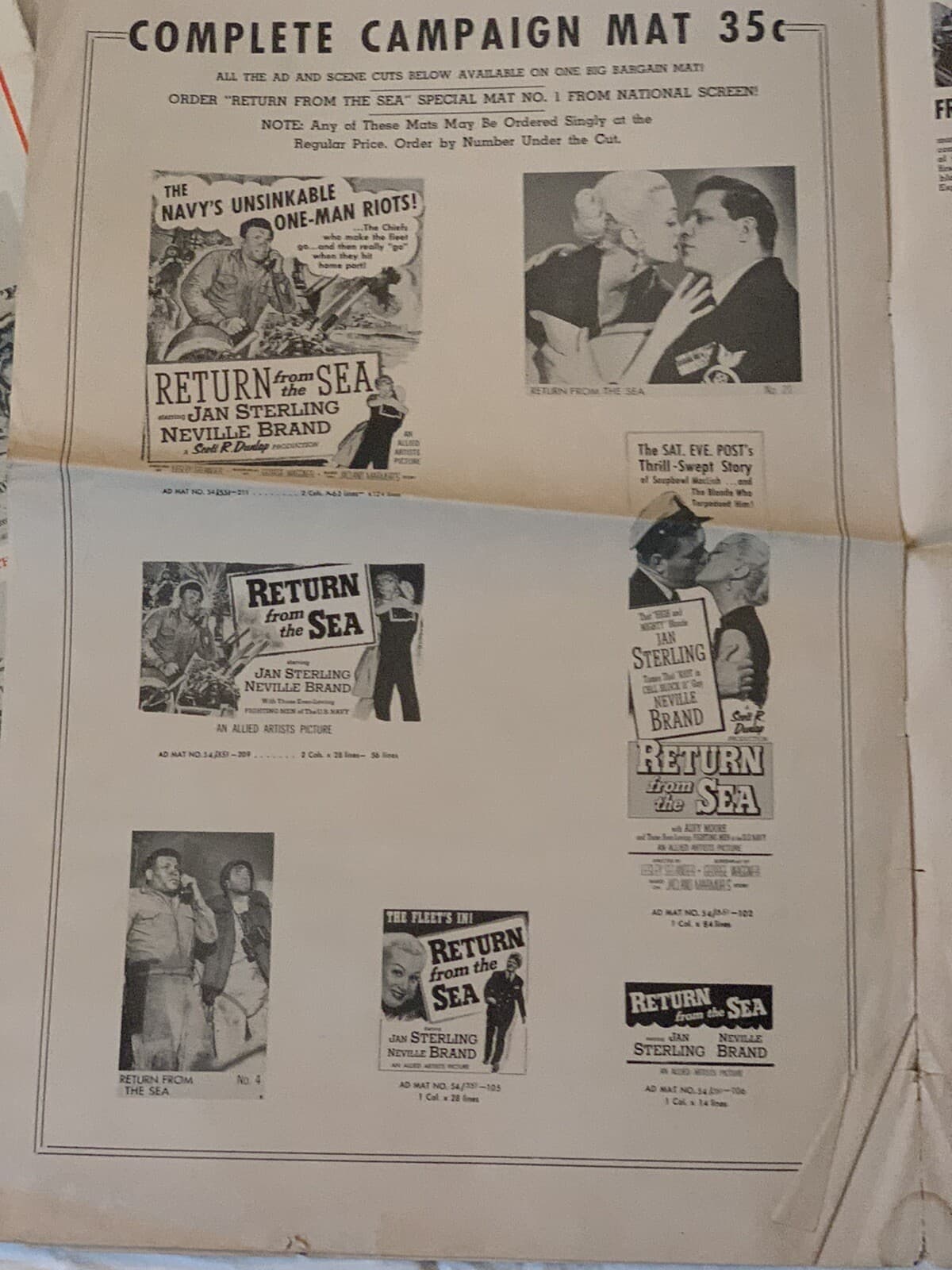 10 Horror B Movie Press Books Advertising 1950's to 1970's Carrie Uncut Rare Lot 5