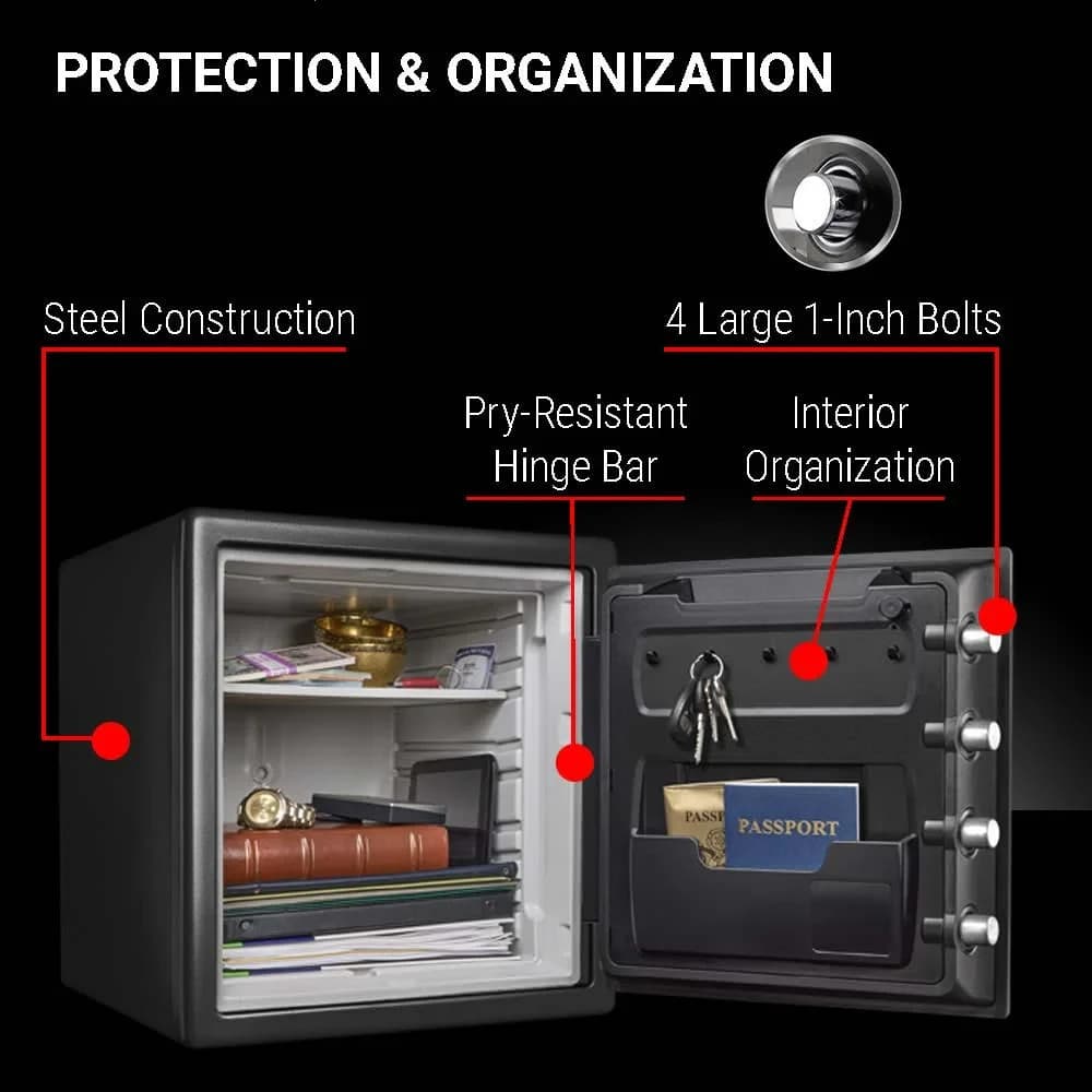 SentrySafe SFW123ES Water and Fire Resistant Safe with Digital Keypad Lock, 1.23 5