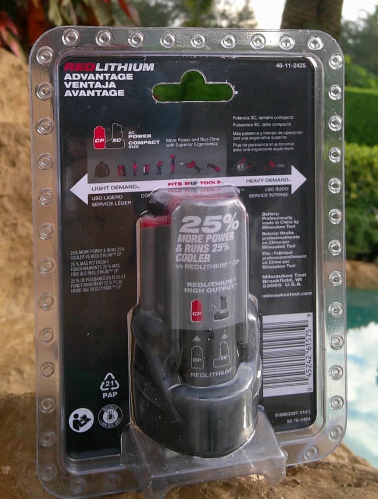 Milwaukee 48-11-2425 M12 2.5 Ah Battery Pack REDLITHIUM 12 Volt 2025 4