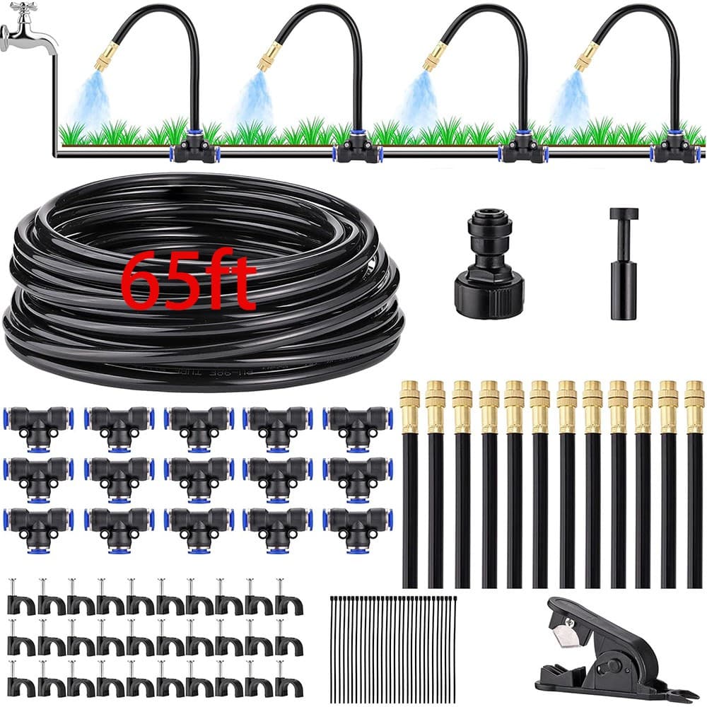 65Ft Drip Irrigation Kit Automatic Drip Irrigation System Garden Watering System