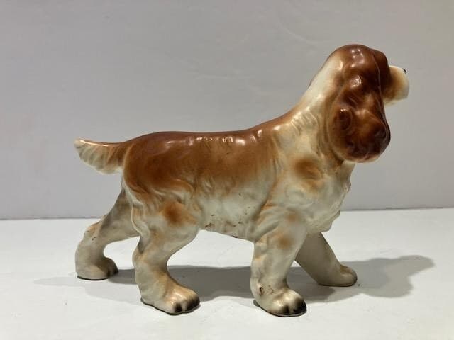 Vintage 1950 Lefton English Cocker Spaniel Hunting Dog Figurine E-3302 4