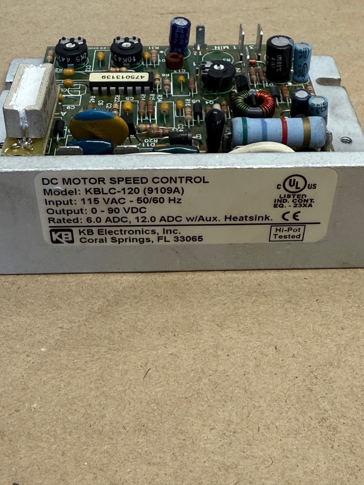 KB-Electronics, Inc KBLC-120 (9109A) DC Motor Speedway Control 2