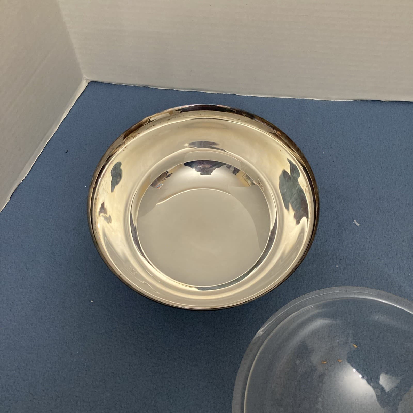 Reed & Barton Silver Plated Paul Revere style Bowl 104 with Plastic Liner 8" 4