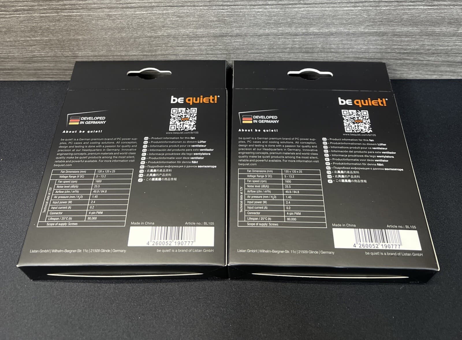 Be Quiet(Two Pack) Pure Wings 3, 120mm PWM Case Fan High Performance Cooling Fan 4